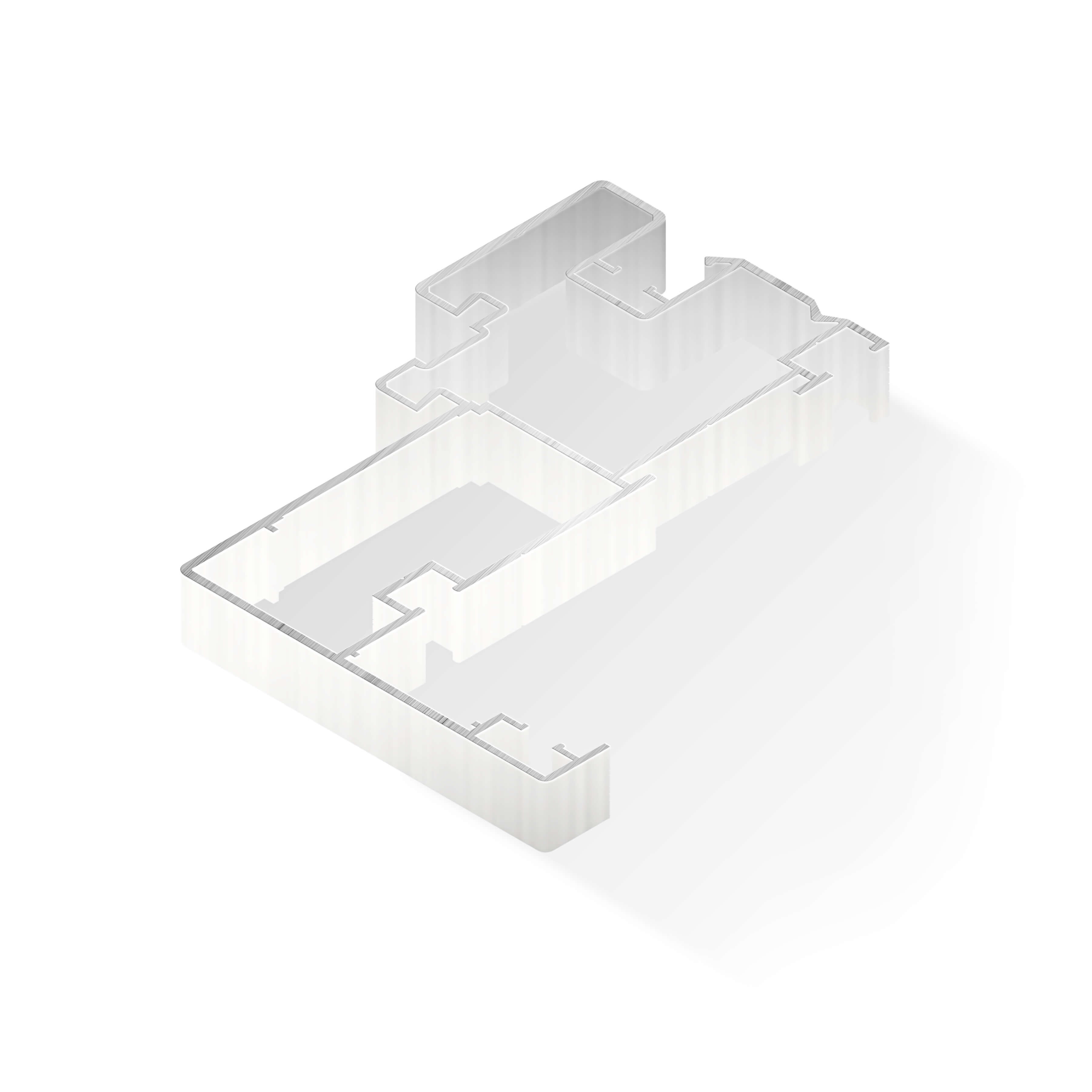 Алюминиевый профиль для дверей 101,2x91