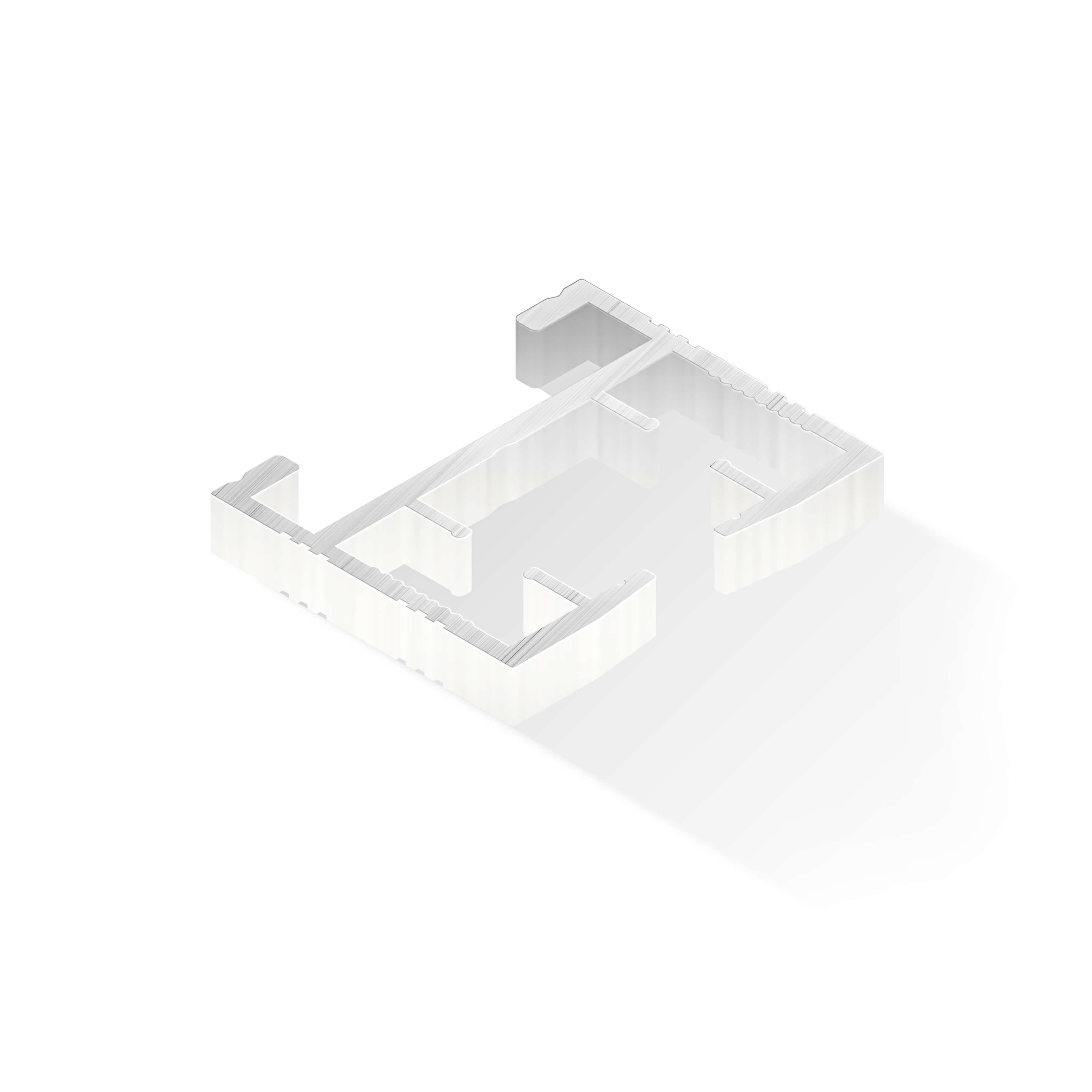 Алюминиевый профиль для штор 31,9x26
