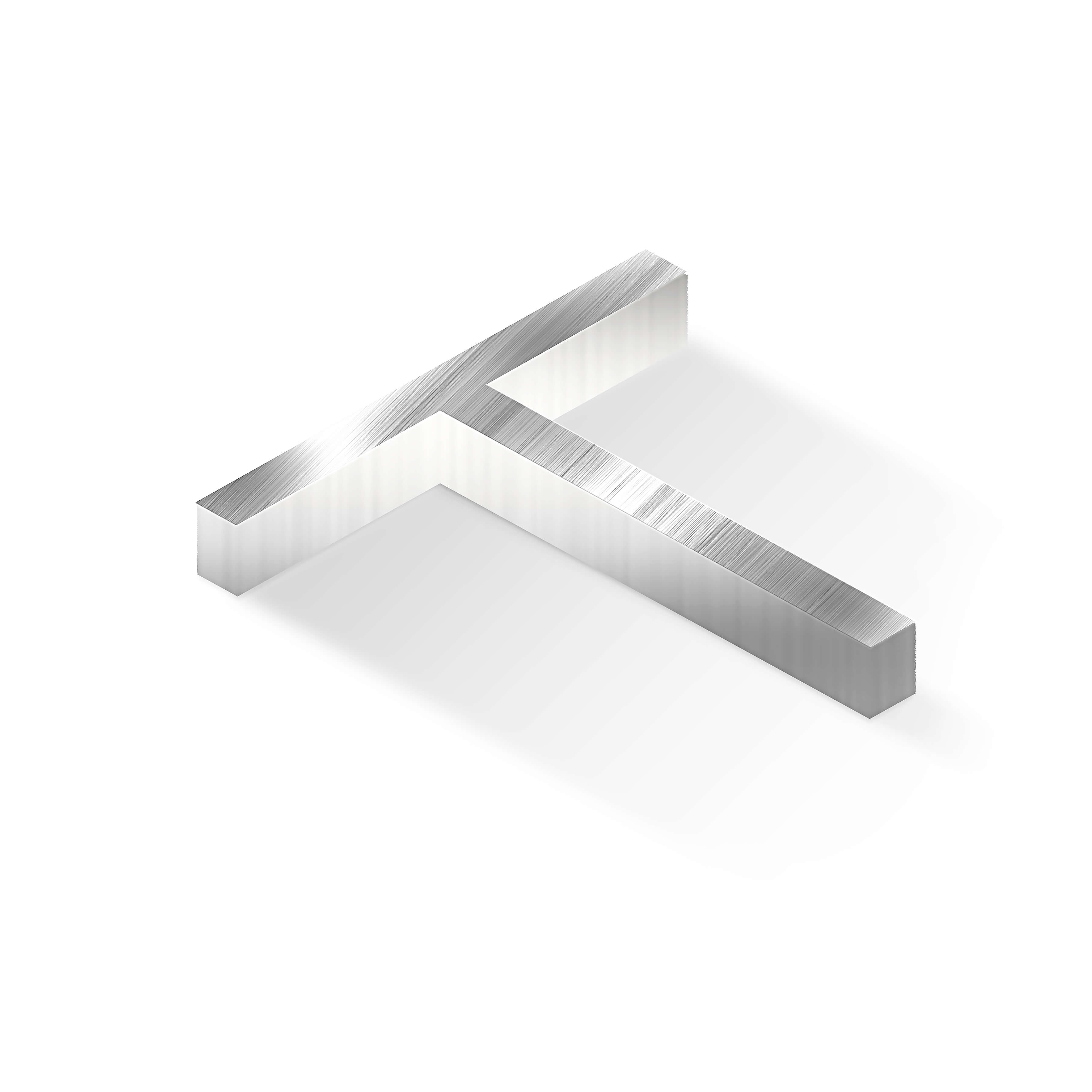 Т-образный алюминиевый профиль 30x40x2