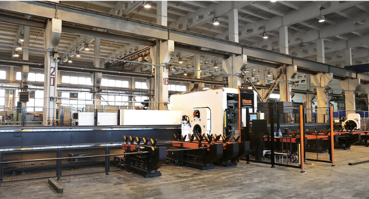 Установка станка лазерной резки Mazak