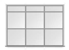 Витраж ASG500 стоечно-ригельная система