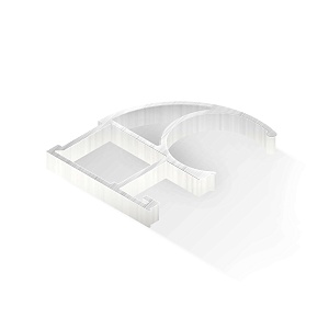 Алюминиевый профиль для шкафа-купе 33,5x26